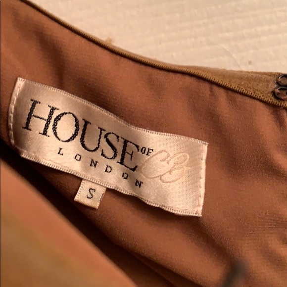 Cross haltered bustier brown dress - Picture 5 of 5